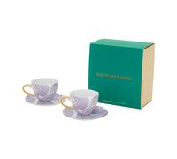 URBAN NATURE CULTURE Set de regalo Good Morning taza de Cappuccino y plato. 2-pack Valuri violet