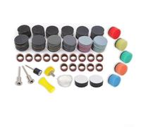 UrbanHui Juego de 268 discos de lija de 25 mm, papel de lija húmedo y seco de grano 60-10000 y kit de lijadora de tambor para herramientas rotativas , para pulido de joyas de madera, metal