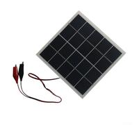 UrbanHui Panel solar policristalino de 4 W 5 V para carga de electrodomésticos pequeños, fuente de alimentación de luz de jardín, uso en exteriores, tamaño compacto con laminación EVA resistente