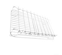 UrbanHui Rejilla de acero inoxidable de doble capa para cocinar al aire libre, picnic, camping y barbacoa en el patio trasero, accesorio resistente y fácil de limpiar, 32 x 19 x 7 cm