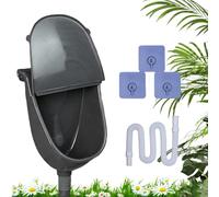 Urinal masculino, altura ajustable con adhesivo - Urinario de pared sin perforación | Para camping, dormitorio, jardín, patio, adolescentes y adultos