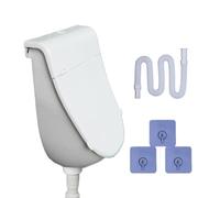 Urinario de pared con tapa | Altura ajustable con adhesivo - Urinario portátil para hombres con tapa, para niños, adolescentes, marido, , garaje, camping, dormitorio, jardín, patio