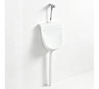 Urinario de Pared con Tapa, Urinario para Hombres en Plástico, Baño, Sin Perforar, Anti-salpicaduras, Comercial(White)