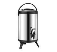 Urna de almacenamiento de bebidas, contenedor de servir de capa térmica, unidad de grifo dispensador de líquido, soporte de bebidas para conservar el calor, estación de servicio para eventos