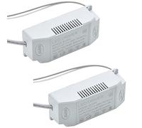 URPIZY Paquete de 2 Transformadores de Reemplazo 36-50W Controlador LED Transformador Electrónico Controlador de Corriente Fuente de Alimentación de Voltaje Constante para Lámparas LED