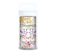URSUS 58860001 Masking Tape, Flora, Juego de 5 , color/modelo surtido
