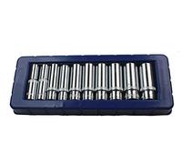 US PRO 3237 - Juego de llaves de vaso (10 unidades, 3/8'', 10 a 19 mm), color azul