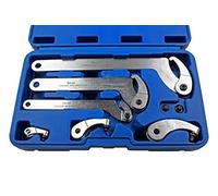 US PRO 6811 - Llave de gancho y pasador ajustable, llave inglesa C de 35-120 mm, 6 unidades