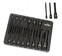 US PRO Industrial Juego de llaves de vaso de impacto Torx de largo alcance T6 a T70 Star TRX