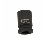 US PRO Tools 3819 - Llave de vaso de impacto de 17 mm, 6 puntos, hexagonal individual