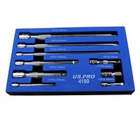 US PRO Tools 4190 - Juego de 9 barras de extensión de 1/10.2 cm, 3/20.3 cm 1/5.1 cm