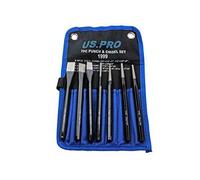 US PRO Tools - Juego de cinceles (7 piezas, cinceles, centro de punzones)