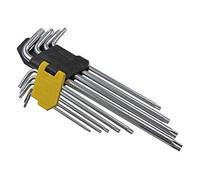 US PRO Tools Juego de llaves Torx de estrella (9 piezas, extra largas, a prueba de manipulaciones) T10 - T50 2236