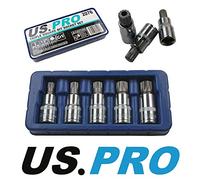 US PRO USP2076 5 zócalos cuadrados triple de 1/2 "Drive Spline M10-M18