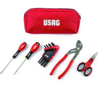 Usag U00070053 Estuche de herramientas con destornilladores, llaves macho,