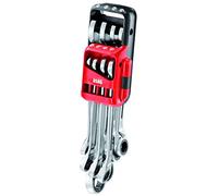 USAG U02856058 - 285 KA/DS8 - Juego de ocho llaves combinadas con carraca reversible con anillo de seguridad
