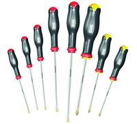 Usag Juego de destornilladores U03240650 - 324 SH8, 8 piezas para tornillos ranurados y Phillips