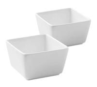 USHOBE 2 Cuencos Redondos de Cerámica de Color Claro para Salsa y Aperitivos, Ideales para Restaurante y Hogar, Pack de 2 Piezas