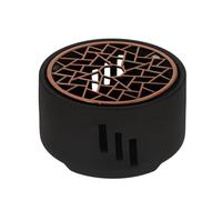 USHOBE Calentador de Té Cerámico Negro Base Pulida para Mantener Temperatura Adecuado, Soporte para Velas, para Oficina o Cafetería