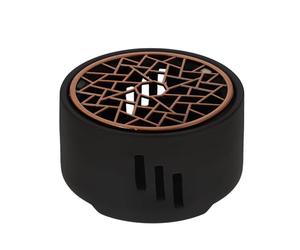 USHOBE Calentador de Té Cerámico Negro Base Pulida para Mantener Temperatura Adecuado, Soporte para Velas, para Oficina o Cafetería