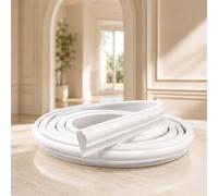 Usknxiu Moldura Flexible para Arcos en 3D, Kit de PVC precurvado y Recortable para Marcos de Puertas, Tiras Flexibles para Arcos 3.3-32.8ft, decoración del hogar Personalizable,L1m/3.3ft,W1.6cm