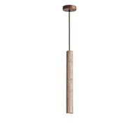USMCPQVXN Lámpara Colgante de Piedra Nórdica, Lámpara Colgante de Tubo Largo, Luces de Techo de Madera, Modernas Lámparas Colgantes E27, Lámparas de Isla de Cocina, Lámparas de Noche, Lámparas de Mesa