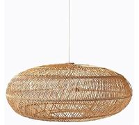USMCPQVXN Lámparas de Araña de Ratán Estilo Bohemio para Comedor, Estilo Rústico, de Bambú, Esféricas, Redondas, de Mimbre, para Techo, Iluminación Lineal, para Cocina, Isla, Dormitorio, Sala de Estar