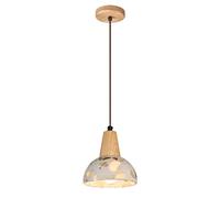 USMJQVZ Lámpara Colgante Moderna de terrazo, lámparas Colgantes de Piedra con Madera, lámpara de araña Estilo Granja Vintage para Isla de Cocina, Comedor, Sala de Estar, Dormitorio y Restaurante.