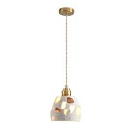 USMJQVZ Lámpara Colgante Moderna de terrazo, Mini lámparas Colgantes de Piedra, lámpara de araña de mármol Estilo Granja Vintage para Isla de Cocina, Comedor, Sala de Estar, Dormitorio,