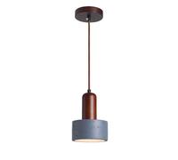 USMJQVZ Lámpara Colgante Vintage de Piedra travertino Azul, lámpara Colgante Ajustable para Isla de Cocina, Mini lámpara Colgante de Madera y Piedra de Cueva para Dormitorio, baño, Comedor