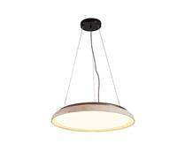 USMJQVZ Lámpara Colgante WABI Sabi de Piedra Natural Redonda con LED Regulable, lámpara Colgante de Piedra de Cueva Amarilla, lámpara de araña nórdica de Madera para Isla de Cocina, lámpara Colgante