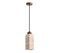 USMJQVZ Lámparas Colgantes de Piedra travertino Natural para Isla de Cocina, lámpara de araña de Piedra de Cueva Amarilla, lámpara Colgante Moderna de Altura Ajustable, luminarias de Techo