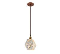 USMJQVZ Lámparas Colgantes Modernas Minimalistas de terrazo para Isla de Cocina, lámparas Colgantes Ajustables de Estilo rústico, iluminación Colgante Moderna de Metal Dorado, lámpara de araña