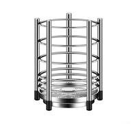 Utensilios Metal 16x12cm Elegante Plateado Utensilios Metal | para acero inoxidable, 16cm alto, 12cm diámetro, anti-deslizante, para ideal cucharas espátulas