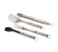 Utensilios para asar GRILLOUT 2000001, juego de 4 piezas, acero inoxidable, Joseph Joseph