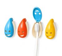 Uteruik Soportes de Cepillo de Dientes de Pared, 4 Uds., Ventosa