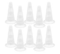 UTHCLO 10 Piezas Junta de Drenaje Transpirable, Almohadilla de Red Fondo Olla, PP, Forma de Cuenco, para Macetas de Suculentas, Jardinería, Mejora el Drenaje y Evita la Pudrición