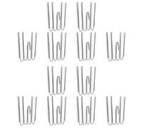 UTHCLO 12 Piezas Ganchos de Cortina de Acero Inoxidable Puntas para Pliegues Soporte Firme para Cortinas Pesadas Instalación Fácil para Salón Dormitorio o Baño