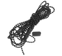 UTHCLO Cadena de Cuentas Negra Adecuado para Uso Diario de 5 Metros Accesorio de Repuesto de Pom con Extensión y Tirador para Cortinas en Cortinas y Ventiladores de Techo