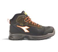 Diadora Utility Sport Mid S7S, botas de seguridad Dia-tex unisex 43 EU female Negro/Verde Oscuro/Naranja