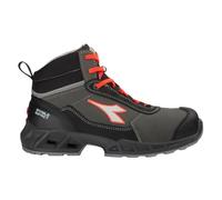 Diadora Utility Shark SI Mid Laether S3S, botas de seguridad uni 41 EU female Negro/Gris/Rojo Neón