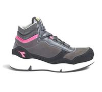 Utility Diadora | Athena Mid S3L FO SR ESD - S3L FO SR ESD - Zapatos de Seguridad para Mujer, Nine Iron Raspberry, 37 EU