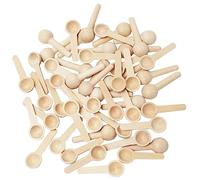 UTMACH 50 Cuchara de Madera Pequeña Mini Cuchara de Cocina Redondas