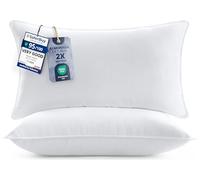 Utopia Bedding Almohada 40x80 cm Pack de 2, Fibra Hueca, Blanco