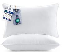 Utopia Bedding Almohada 50x70 cm Pack de 2, Fibra Hueca, Blanco