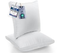 Utopia Bedding Almohada 60 x 60 cm Pack de 2, Microfibra, Blanco