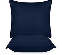 Utopia Bedding Almohada 65x65 cm Pack de 2, Fibra Hueca, Azul Marino