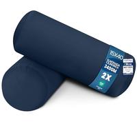 Utopia Bedding Almohada CilíndricaFibra Virgen Siliconada, Cojin Cilindrico (2, Azul Marino, Unidad de 2 | 15x40 cm)