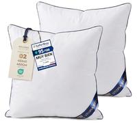 Utopia Bedding Cojines Sofa con Relleno Incluido 45x45 cm Pack de 2 Blanco