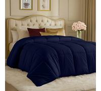 Utopia Bedding Comforters Queen Size, All Season Duvet Insert, Down Alternative Box Stitched Bed Comforter with Corner Tabs, Machine Washable (Navy)